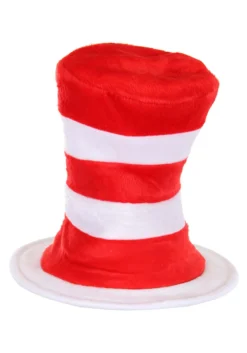 Deluxe Cat In The Hat Plush Velboa Costume Hat -Fun Costumes Shop deluxe cat in the hat plush velboa hat alt 3