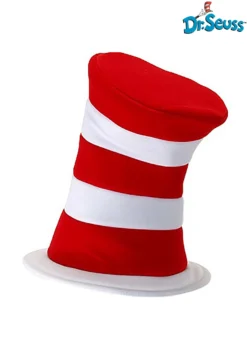 Deluxe Cat In The Hat Plush Velboa Costume Hat
