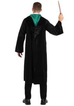 Deluxe Harry Potter Slytherin Adult Plus Size Robe -Fun Costumes Shop deluxe harry potter adult plus size slytherin robe 4
