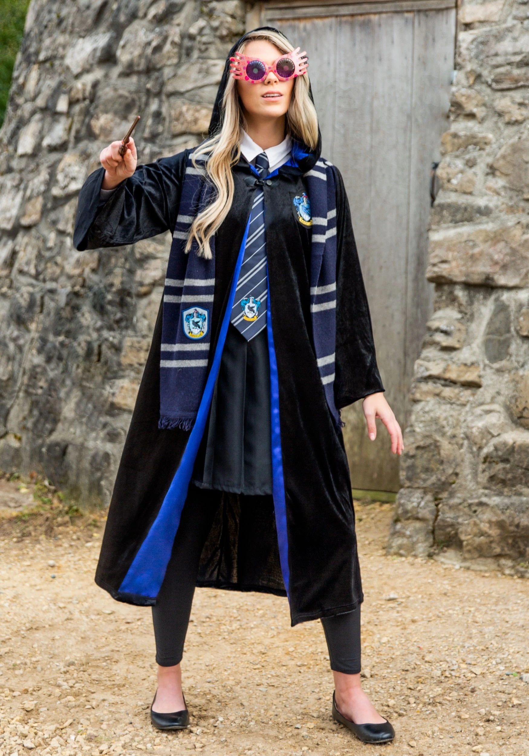 Deluxe Harry Potter Adult Plus Size Ravenclaw Robe 3 Deluxe Harry Potter Adult Plus Size Ravenclaw Robe - Image 3