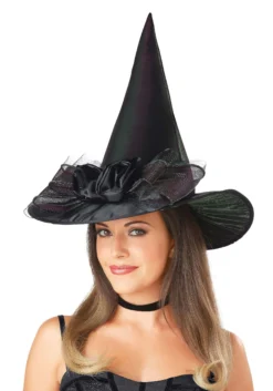 Deluxe Iridescent Witch Hat For Women