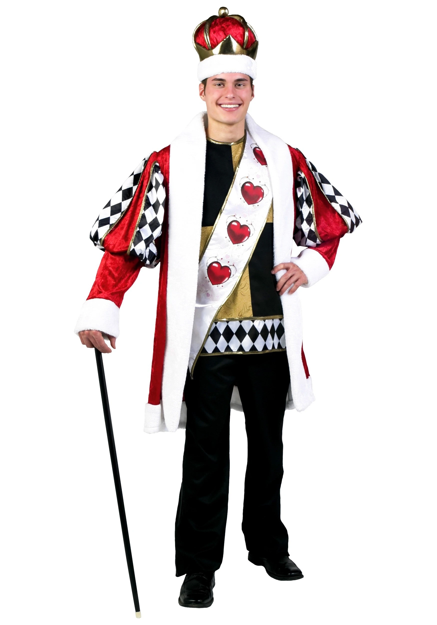 Deluxe King Of Hearts Costume 1 Deluxe King Of Hearts Costume