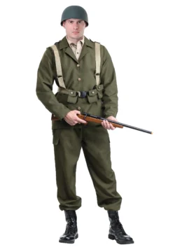 Men's Deluxe WW2 Soldier Costume
