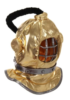 Gold Diving Bell Plush Helmet -Fun Costumes Shop diving bell plush helmet alt 2