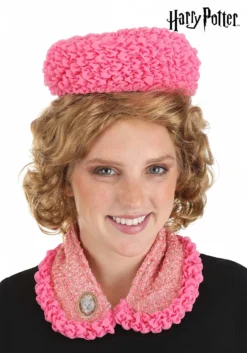 Women's Dolores Umbridge Costume Hat & Cat Pin Kit