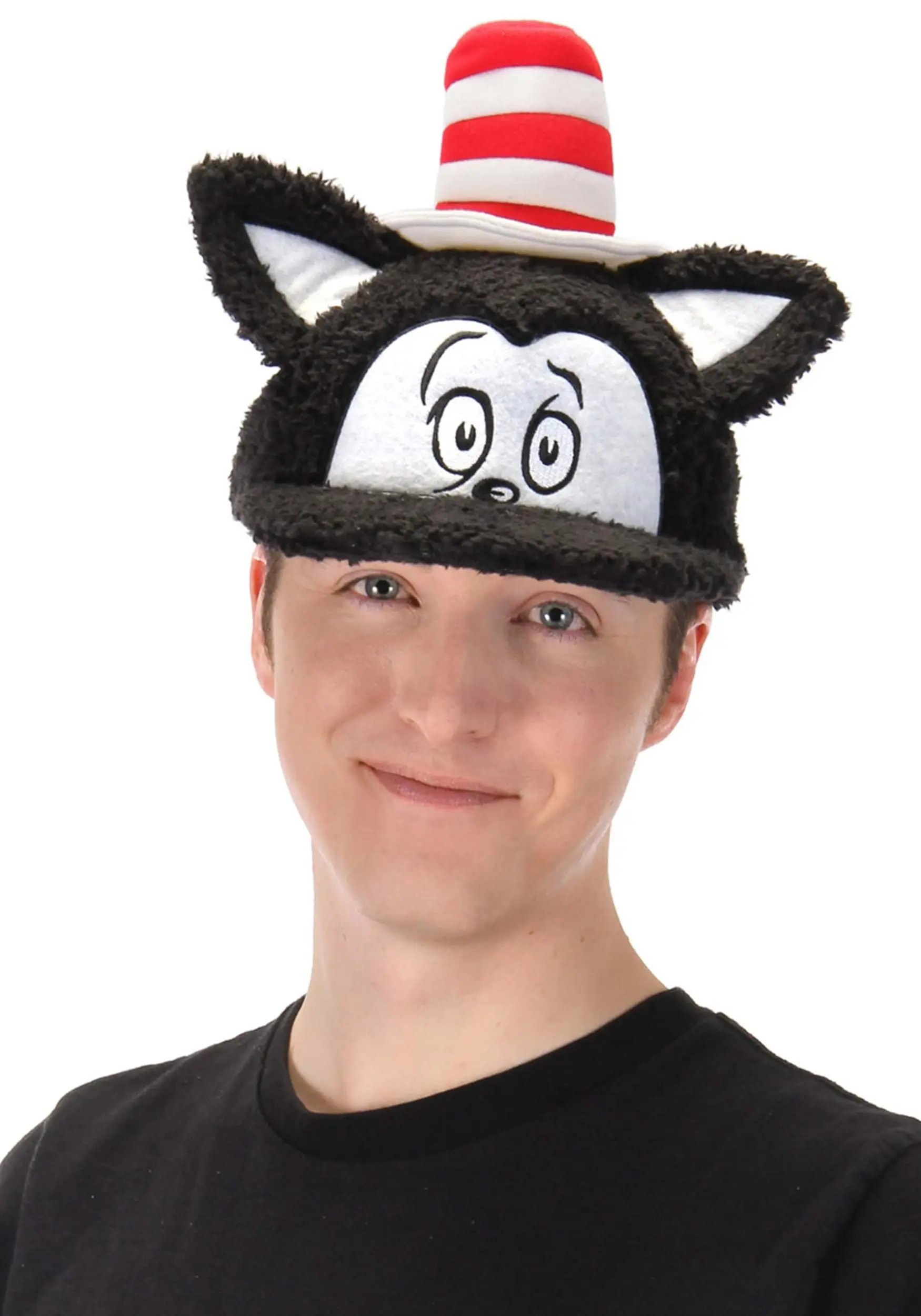 Dr. Seuss Cat In The Hat Fuzzy Adult Cap 3 Dr. Seuss Cat In The Hat Fuzzy Adult Cap - Image 3