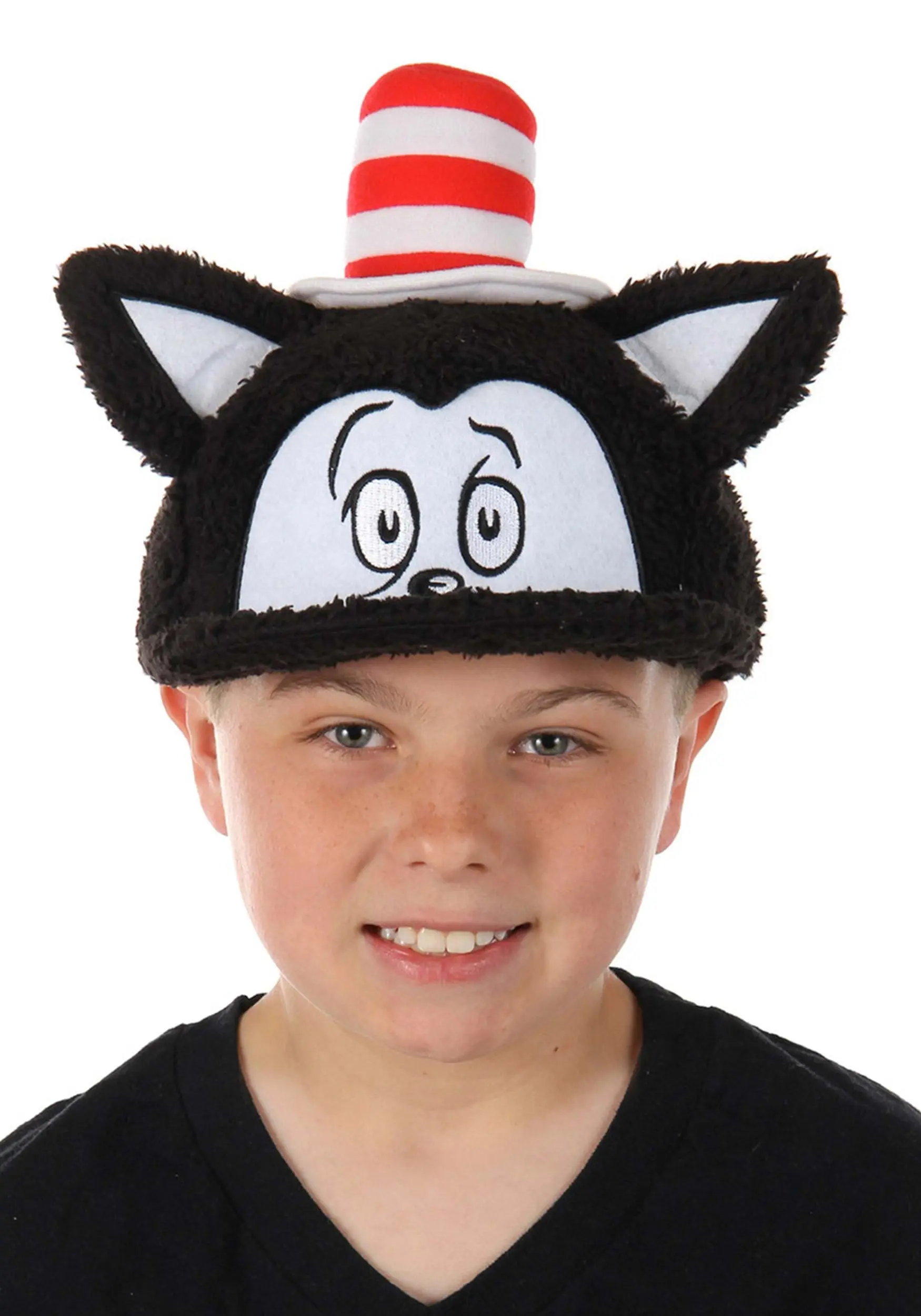 Dr. Seuss Cat In The Hat Fuzzy Adult Cap 4 Dr. Seuss Cat In The Hat Fuzzy Adult Cap - Image 4