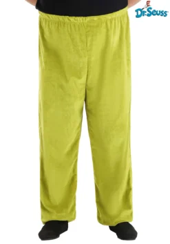 Adult Dr. Seuss Grinch Plus Size Velboa Pants