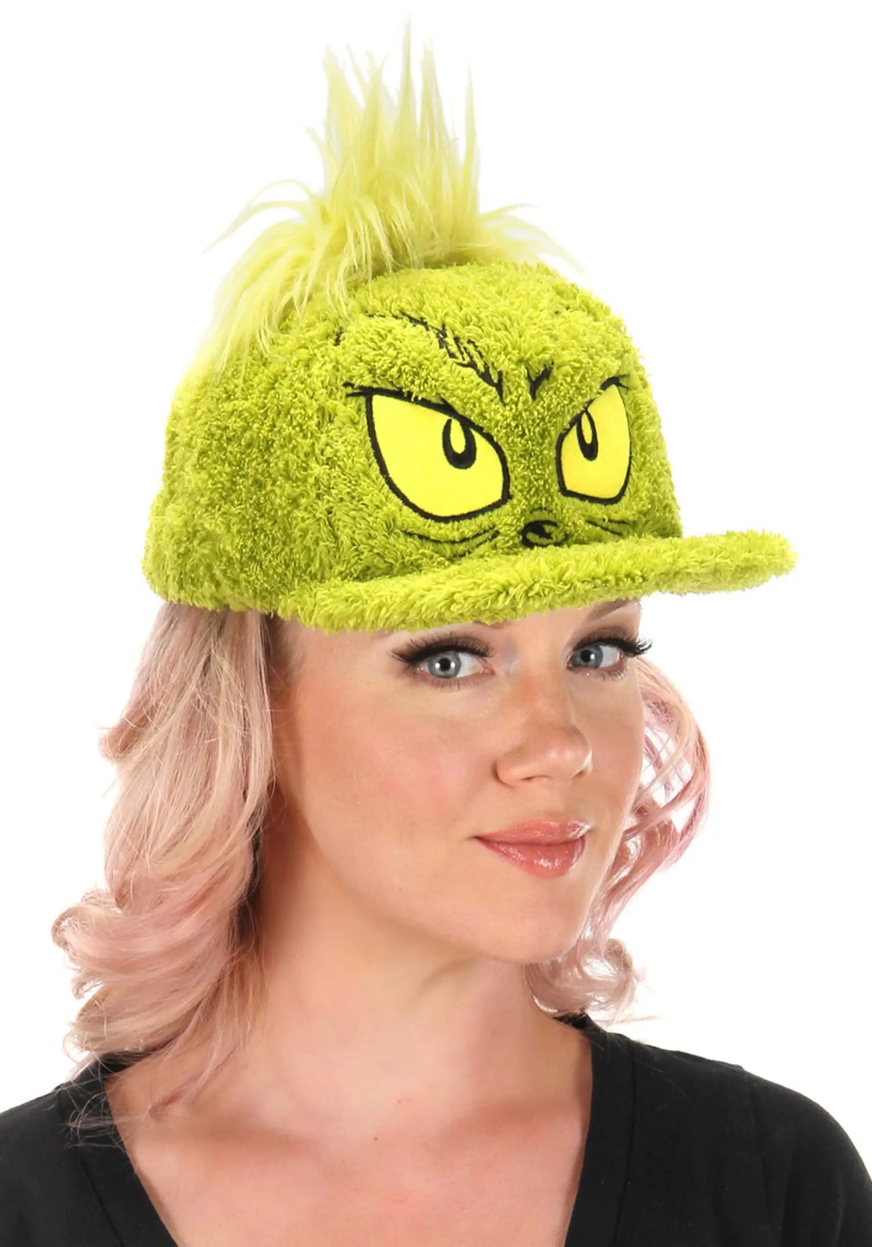 Dr. Seuss Grinch Fuzzy Cap 2 Dr. Seuss Grinch Fuzzy Cap - Image 2