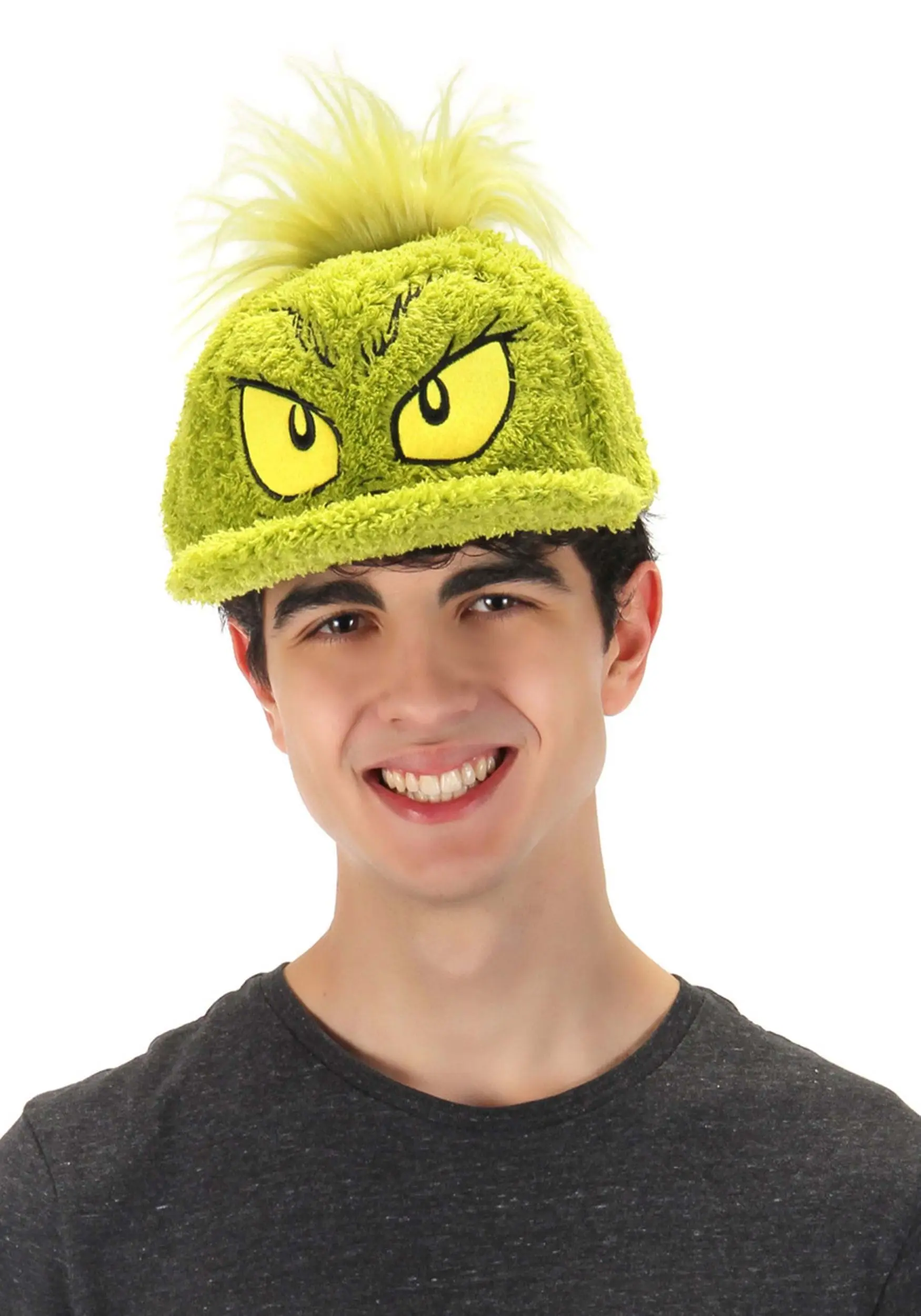 Dr. Seuss Grinch Fuzzy Cap 3 Dr. Seuss Grinch Fuzzy Cap - Image 3