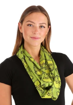 Dr. Seuss The Grinch Jersey Scarf For Women 9 Dr. Seuss The Grinch Jersey Scarf For Women -Fun Costumes Shop dr seuss the grinch jersey scarf alt 4