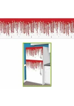 Dripping Blood Fridge And Freezer Door Cover -Fun Costumes Shop dripping blood refrigerator door border alt 1