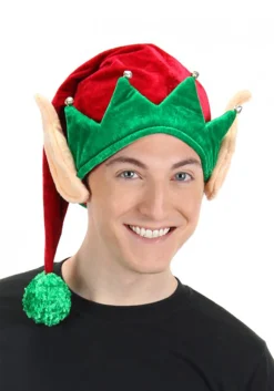 Soft Elf Hat With Ears For Adults