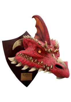 Ember The Red Dragon Trophy Wall Decoration
