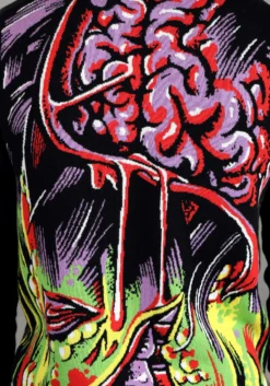 Face The Monster Adult Halloween Sweater 17 Face The Monster Adult Halloween Sweater -Fun Costumes Shop face the monster halloween sweater for adults alt 9