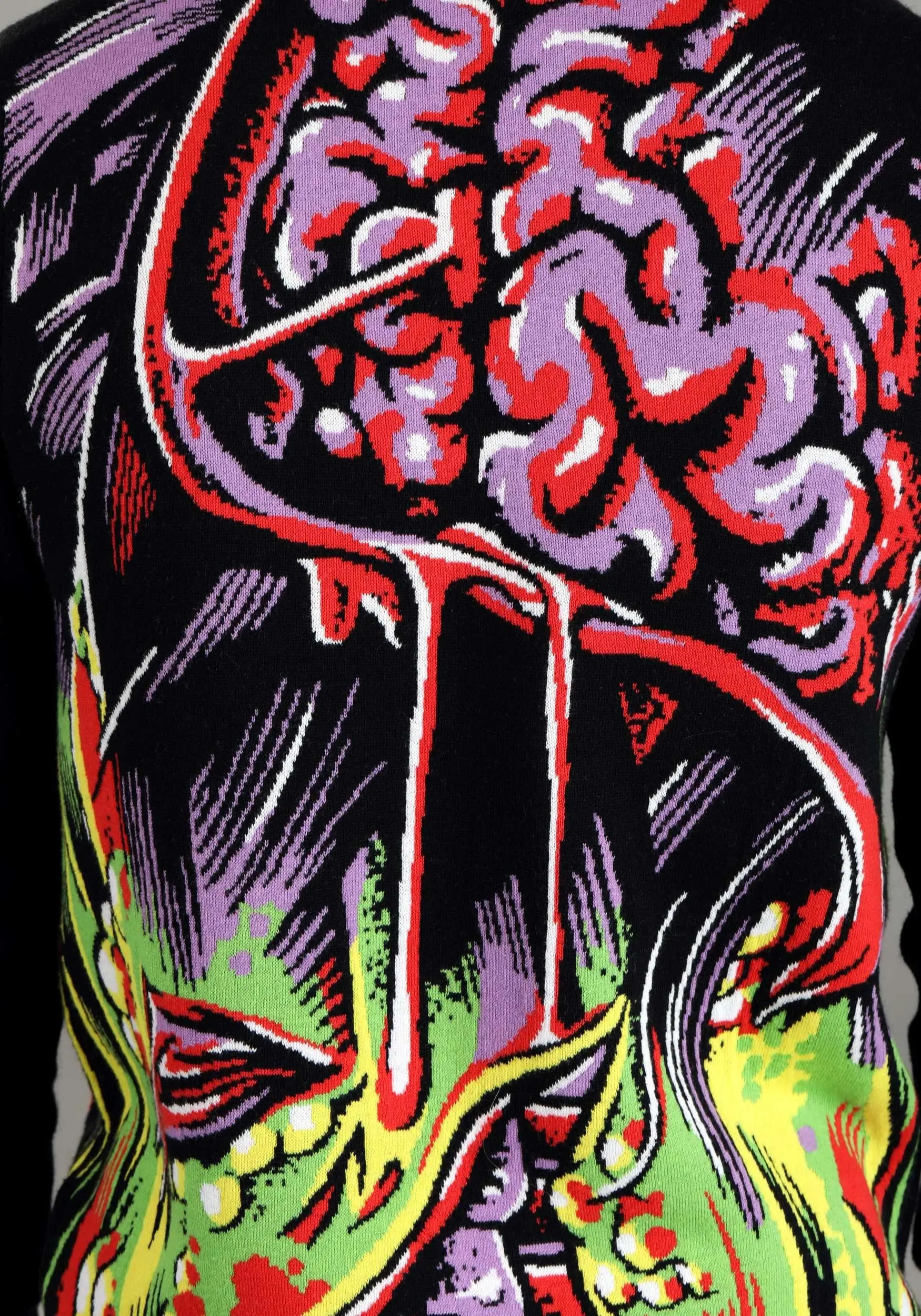 Face The Monster Adult Halloween Sweater 9 Face The Monster Adult Halloween Sweater - Image 9