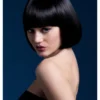 Smiffys Styleable Fever Mia Black Wig