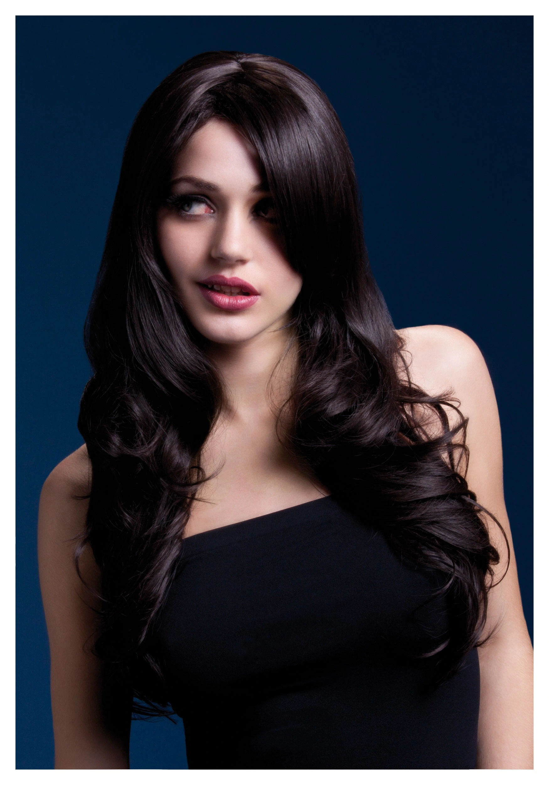 Smiffys Styleable Fever Nicole Brown Wig 1 Smiffys Styleable Fever Nicole Brown Wig