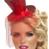 Smiffys Red Glitter Mini Top Hat