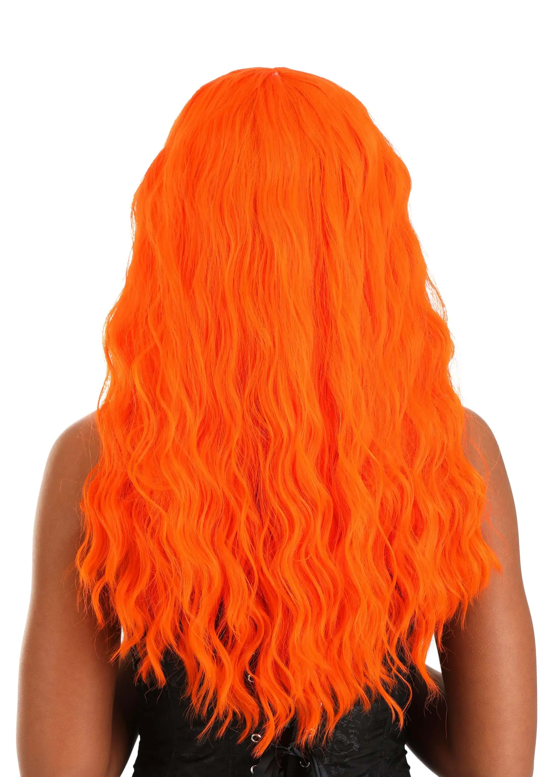 Fiery Orange Long Wavy Wig For Women 2 Fiery Orange Long Wavy Wig For Women - Image 2