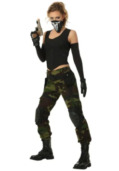 Women's Fighting Soldier Plus Size Costume