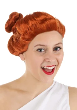 The Flintstones Women's Wilma Flintstone Costume Wig -Fun Costumes Shop flintstones adult wilma flintstone wig alt 2
