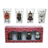 Set Of 4 Vintage Halloween 16oz Glass Tumblers