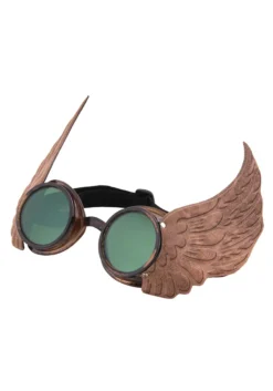 Winged Goggles Gold -Fun Costumes Shop gold winged goggles alt 2