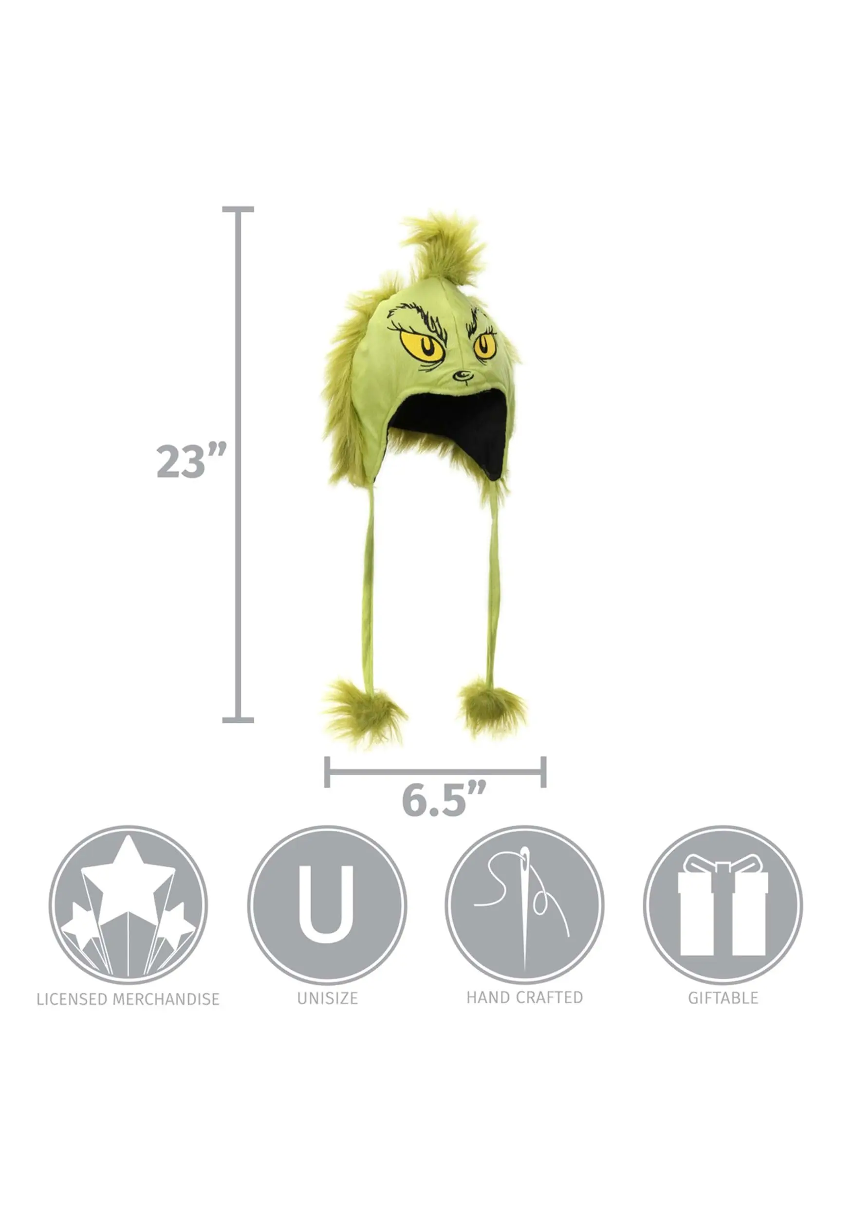 Deluxe Grinch Hoodie Hat 2 Deluxe Grinch Hoodie Hat - Image 2