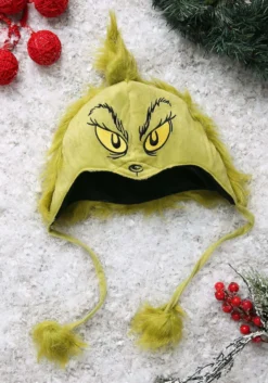 Deluxe Grinch Hoodie Hat 11 Deluxe Grinch Hoodie Hat -Fun Costumes Shop green grinch character hoodie alt 4