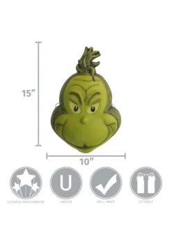 How The Grinch Stole Christmas Grinch Mask -Fun Costumes Shop grinch mask alt 3