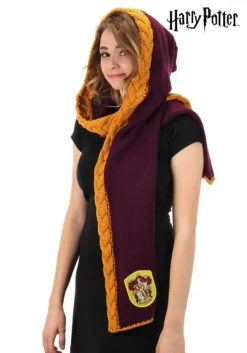 Gryffindor Knit Maroon And Gold Hood
