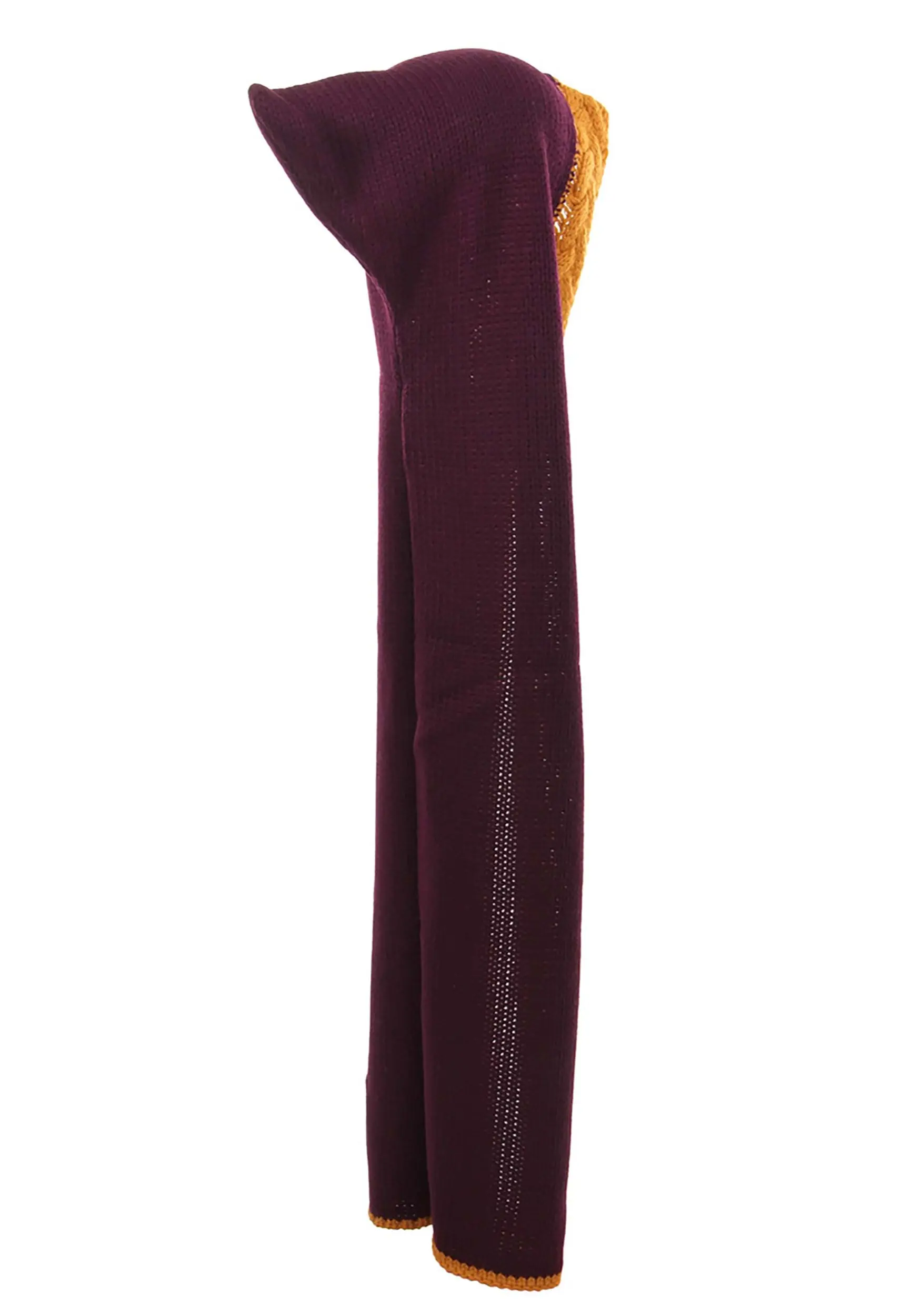 Gryffindor Knit Maroon And Gold Hood 3 Gryffindor Knit Maroon And Gold Hood - Image 3