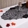 Black Halloween Pumpkins Table Runner Decoration