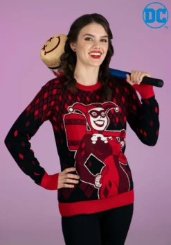 Harley Quinn Hammer Time Ugly Christmas Sweater For Adults