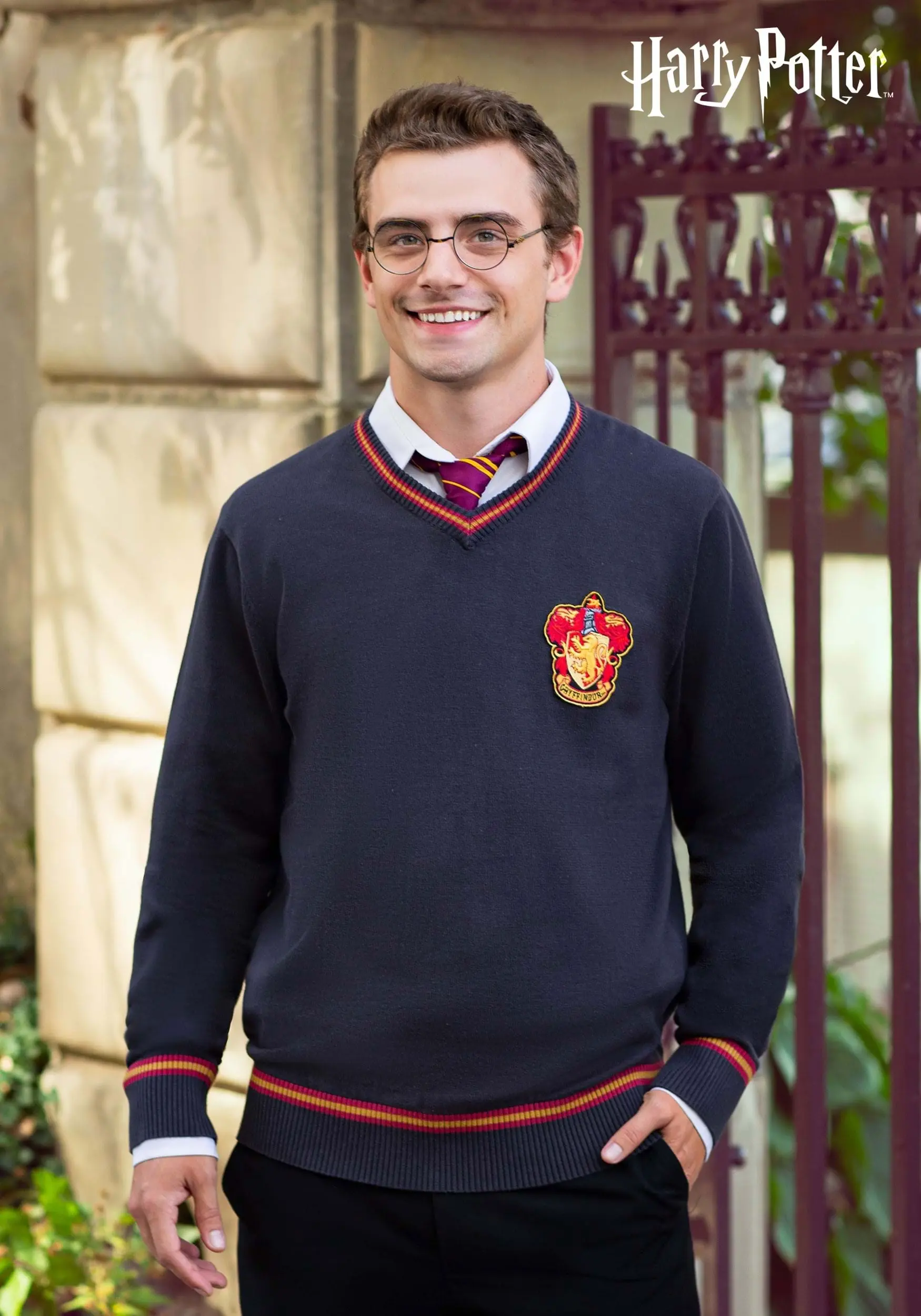 Adult Harry Potter Gryffindor Uniform Sweater 1 Adult Harry Potter Gryffindor Uniform Sweater