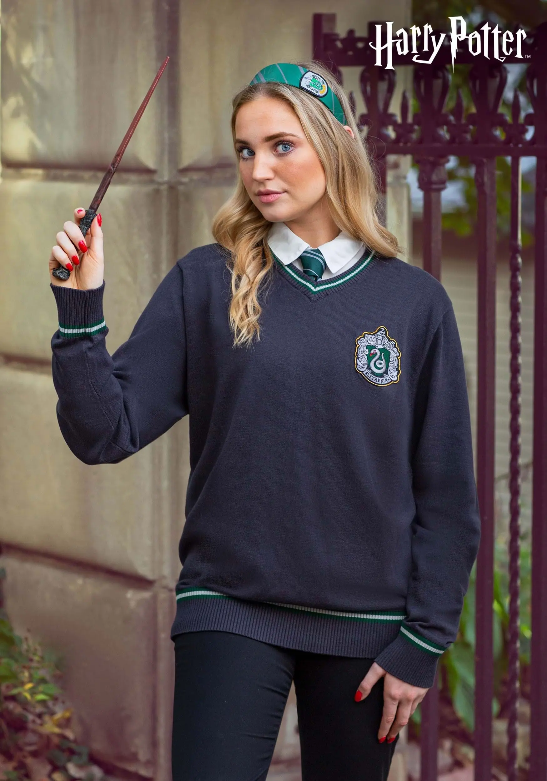 Adult Harry Potter Slytherin Uniform Sweater 1 Adult Harry Potter Slytherin Uniform Sweater
