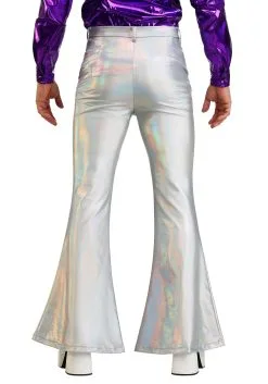 Men's Holographic Disco Pants -Fun Costumes Shop holographic disco pants for men back