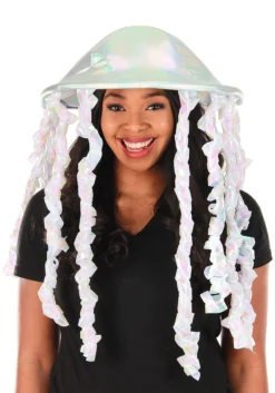 Holographic Jellyfish Soft Hat -Fun Costumes Shop holographic jellyfish plush hat