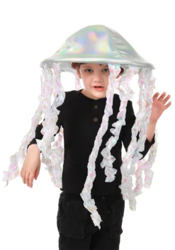 Holographic Jellyfish Soft Hat -Fun Costumes Shop holographic jellyfish plush hat alt 1