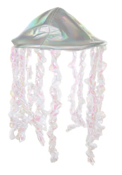 Holographic Jellyfish Soft Hat -Fun Costumes Shop holographic jellyfish plush hat alt 2