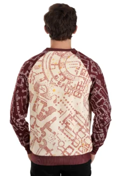 Harry Potter Marauder's Map Sweatshirt For Adults -Fun Costumes Shop hp marauders map sweater alt 5