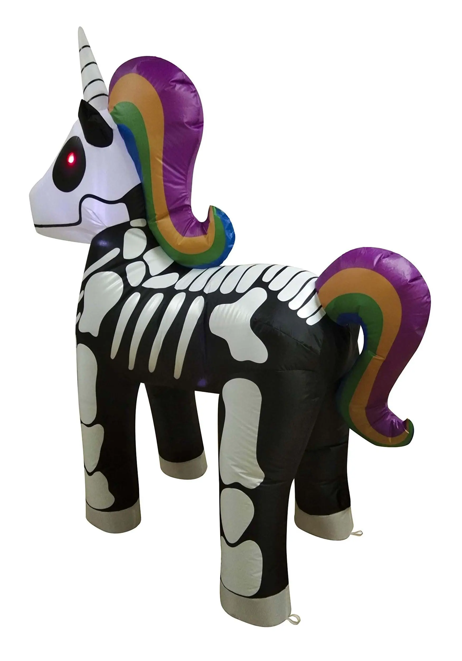 5' Inflatable Standing Skeleton Unicorn Decoration 2 5' Inflatable Standing Skeleton Unicorn Decoration - Image 2