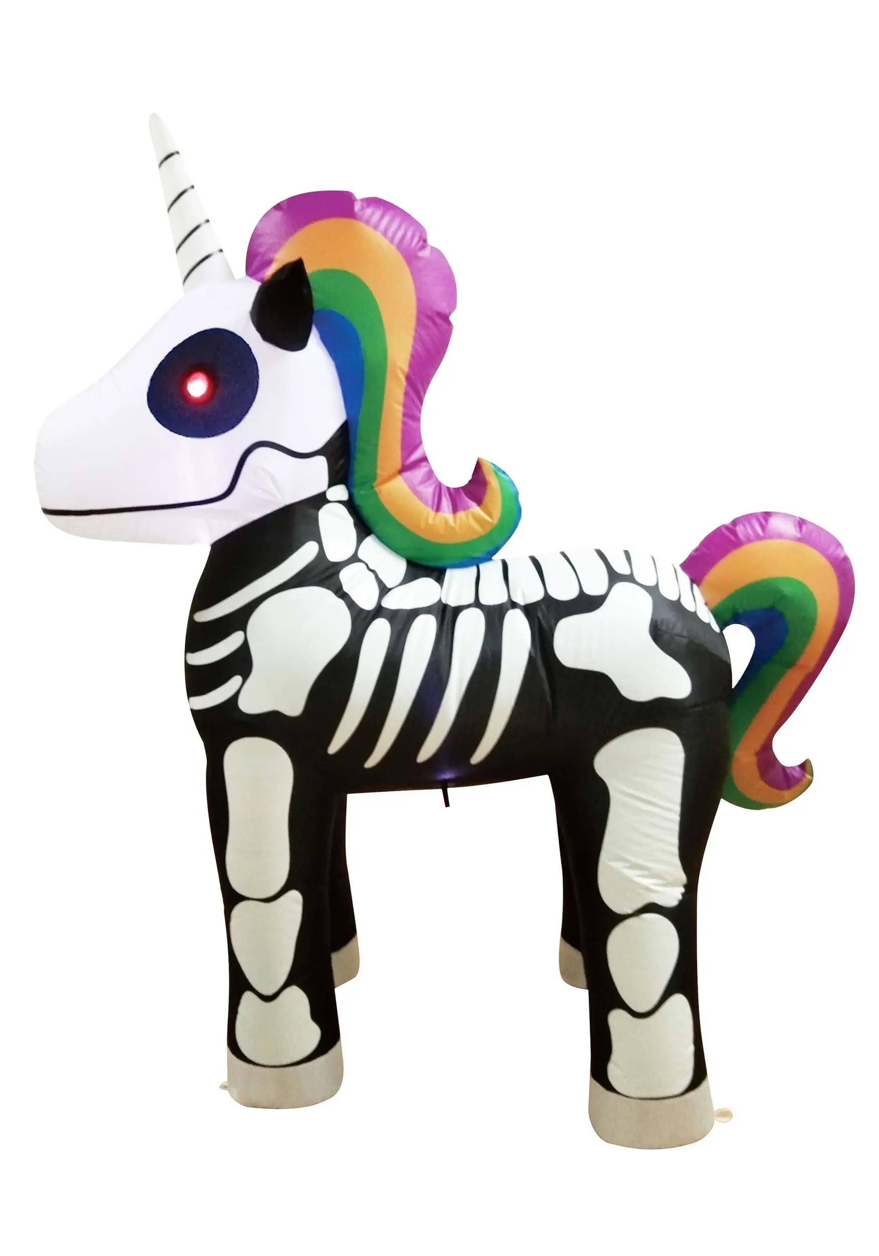 5' Inflatable Standing Skeleton Unicorn Decoration 4 5' Inflatable Standing Skeleton Unicorn Decoration - Image 4