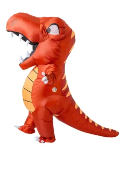 Inflatable Red Dinosaur Costume For Adults -Fun Costumes Shop inflatable adult red dino costume alt 2