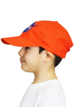 Orange Astronaut Cap For Kids -Fun Costumes Shop kids orange astronaut cap alt 2