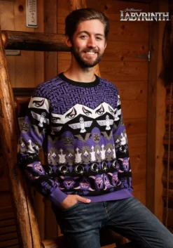 Labyrinth Character Ugly Christmas Sweater -Fun Costumes Shop labyrinth character sweater alt 2