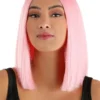 Light Pink Women's Long Bob Wig
