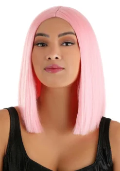 Light Pink Women's Long Bob Wig