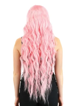 Light Pink Long Wavy Wig For Women -Fun Costumes Shop light pink long wavy wig alt 2